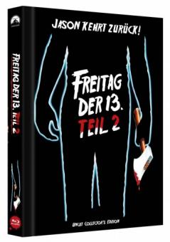Freitag der 13. Teil 2 (Limited Collector's Edition Mediabook, Cover C) (1981) [FSK 18] [Blu-ray] 