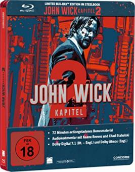 John Wick: Kapitel 2 (Limited Steelbook) (2017) [FSK 18] [Blu-ray] 
