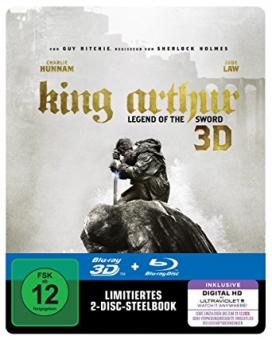 King Arthur: Legend Of The Sword (Limited Steelbook, 3D Blu-ray+Blu-ray) (2017) [Blu-ray] [Gebraucht - Zustand (Sehr Gut)] 