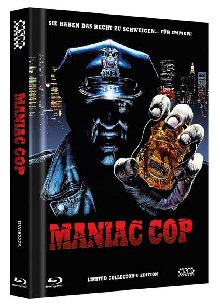 Maniac Cop (Limited Uncut Mediabook, Blu-ray+2 DVDs, Cover A) (1988) [FSK 18] [Blu-ray] 