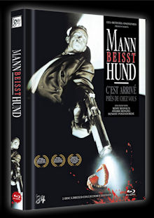 Mann beisst Hund (Limited Mediabook, Blu-ray+DVD, Cover A) (1992) [FSK 18] [Blu-ray] 