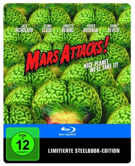 Mars Attacks! (Limited Steelbook) (1996) [Blu-ray] 