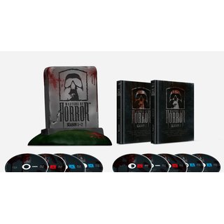 Masters of Horror Staffel 1+2 (Limited Mediabook, 9 Discs, Bibel Cover inkl. Büste) (2005) [FSK 18] [Blu-ray] 