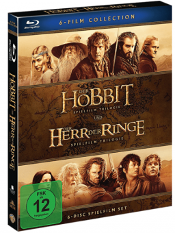 Mittelerde Edition: Der Hobbit Trilogie + Der Herr Der Ringe Trilogie (6 Discs) (2016) [Blu-ray] 