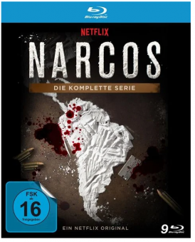 NARCOS - Die komplette Serie (Staffel 1 - 3) (9 Discs) [Blu-ray] [Gebraucht - Zustand (Sehr Gut)] 