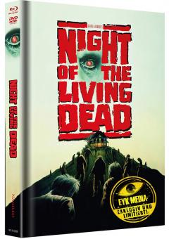 Night of the Living Dead (Limited Wattiertes Mediabook, Blu-ray+DVD, Cover I) (1990) [FSK 18] [Blu-ray] 