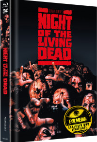Night of the Living Dead (Limited Mediabook, Blu-ray+DVD, Cover E) (1990) [FSK 18] [Blu-ray] 