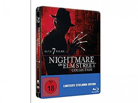 Nightmare on Elm Street Collection - Teil 1-7 (5 Discs, Steelbook) [FSK 18] [Blu-ray] 