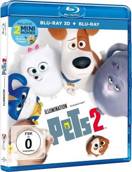 Pets 2 (3D Blu-ray+Blu-ray) (2019) [3D Blu-ray] [Gebraucht - Zustand (Sehr Gut)] 