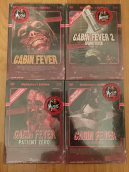 Cabin Fever 1-4 (4 Mediabooks, Blu-ray+DVD, Cover B) [FSK 18] [Blu-ray] 