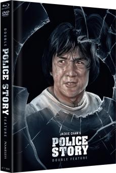 Police Story 1+2 (Limited Mediabook, Double Feature, Blu-ray+DVD, Cover B) (1985) [Blu-ray] 