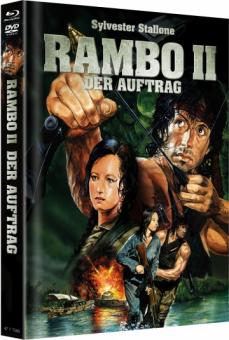 Rambo 2 - Der Auftrag (Limited Mediabook, Blu-ray+DVD, Cover B) (1985) [FSK 18] [Blu-ray] 