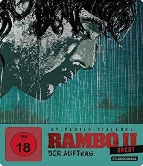 Rambo 2 - Der Auftrag (Uncut, Limited Steelbook) (1985) [FSK 18] [Blu-ray] 