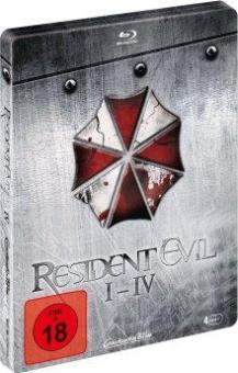 Resident Evil Quadrilogy - Limited Steelbook (inkl. 3D Fassung von Teil 4) [FSK 18] [Blu-ray] 