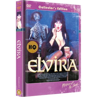 Elvira - Herrscherin der Dunkelheit (Limited Mediabook, Blu-ray+DVD, Retro Cover) (1988) [Blu-ray] 