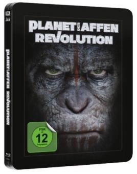 Planet der Affen - Revolution (Limited Lenticular Steelbook, 3D Blu-ray+Blu-ray) (2014) [3D Blu-ray] 