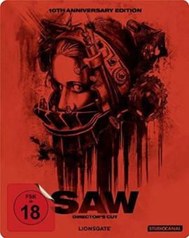 Saw (US Director's Cut, 10th Anniversary Steelbook) (2004) [FSK 18] [Blu-ray] 