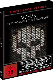 V/H/S - Eine mörderische Sammlung (Limited Mediabook, Blu-ray+DVD) (2012) [FSK 18] [Blu-ray] 