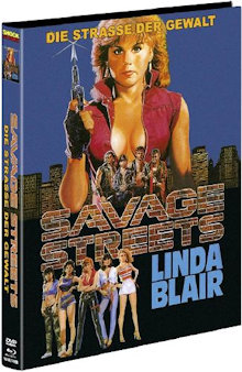 Savage Streets - Straße der Gewalt (Limited Mediabook, Blu-ray+DVD, Cover B) (1984) [FSK 18] [Blu-ray] 