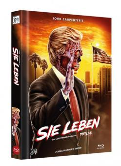 Sie leben - "They Live" (Limited Mediabook, 2 Discs, Cover C) (1988) [FSK 18] [Blu-ray] 