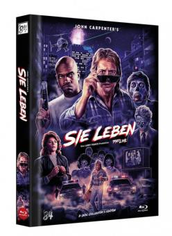 Sie leben - "They Live" (Limited Mediabook, 2 Discs, Cover D) (1988) [FSK 18] [Blu-ray] 