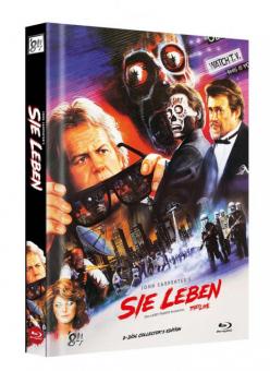 Sie leben - "They Live" (Limited Mediabook, 2 Discs, Cover F) (1988) [FSK 18] [Blu-ray] 