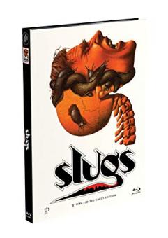 Slugs (3 Disc Limited Mediabook, Blu-ray+2 DVDs, Cover C) (1988) [FSK 18] [Blu-ray] 