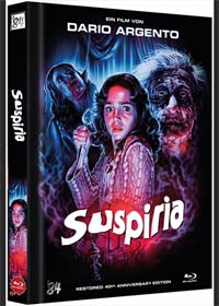 Suspiria (Limited Mediabook, Restored 40th Anniversary Edition) (1977) [FSK 18] [Blu-ray] 