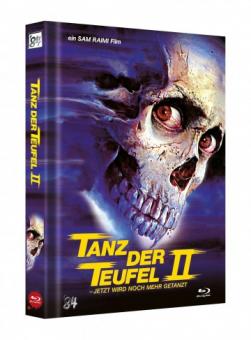 Tanz der Teufel 2 (3 Disc Limited Mediabook, 4K Ultra HD+Blu-ray, Cover H) (1987) [4K Ultra HD] 