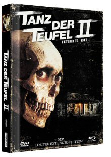 Tanz der Teufel 2 (3-Disc Extended Edition Mediabook, Blu-ray+DVD, Cover B) (1987) [FSK 18] [Blu-ray] 