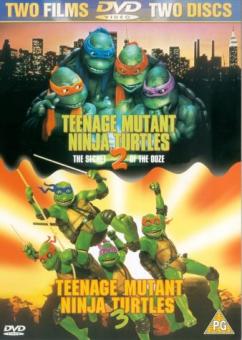 Teenage Mutant Ninja Turtles 2/ Teenage Mutant 3 (2 DVDs) [UK Import mit dt. Ton] 