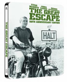 The Great Escape (Gesprengte Ketten) (Limited Steelbook) (1963) [UK Import mit dt. Ton] [Blu-ray] 