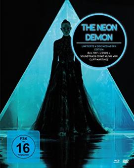 The Neon Demon (4 Disc Limited Mediabook, Blu-ray+2 DVDs+CD) (2016) [Blu-ray] 
