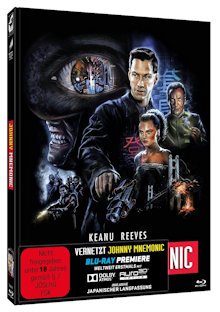 Vernetzt - Johnny Mnemonic (Limited Mediabook, 2 Blu-ray's, Cover B) (1995) [FSK 18] [Blu-ray] 