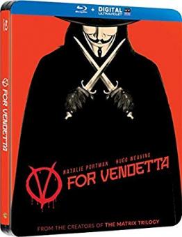 V wie Vendetta (Limited Steelbook) (2006) [UK Import mit dt. Ton] [Blu-ray] 