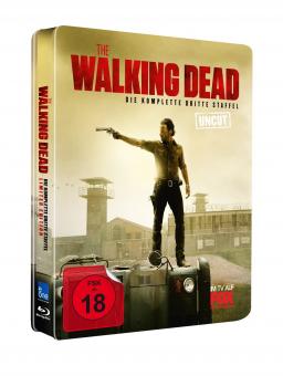 The Walking Dead - Die komplette dritte Staffel (Uncut, Steelbook) [FSK 18] [Blu-ray] 