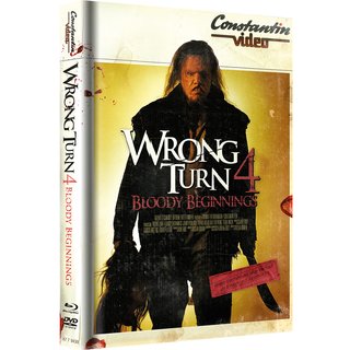 Wrong Turn 4: Bloody Beginnings (Limited Mediabook, Blu-ray+DVD, Retro Cover) (2011) [FSK 18] [Blu-ray] 