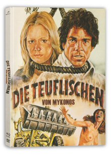 Die Teuflischen von Mykonos (3 Disc Limited Mediabook, Blu-ray+DVD, Cover B) (1975) [FSK 18] [Blu-ray] 